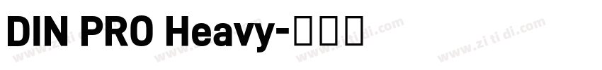 DIN PRO Heavy字体转换